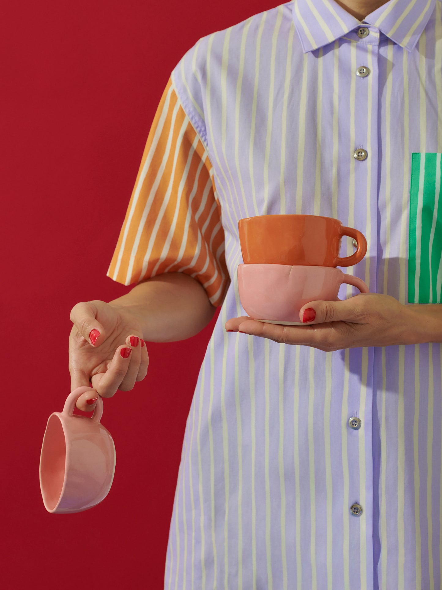 Wonky cups - Pink