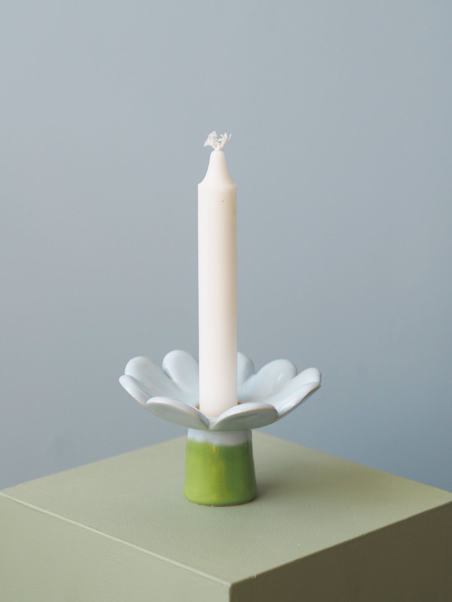 Blossom Candle Holder - Baby Blue