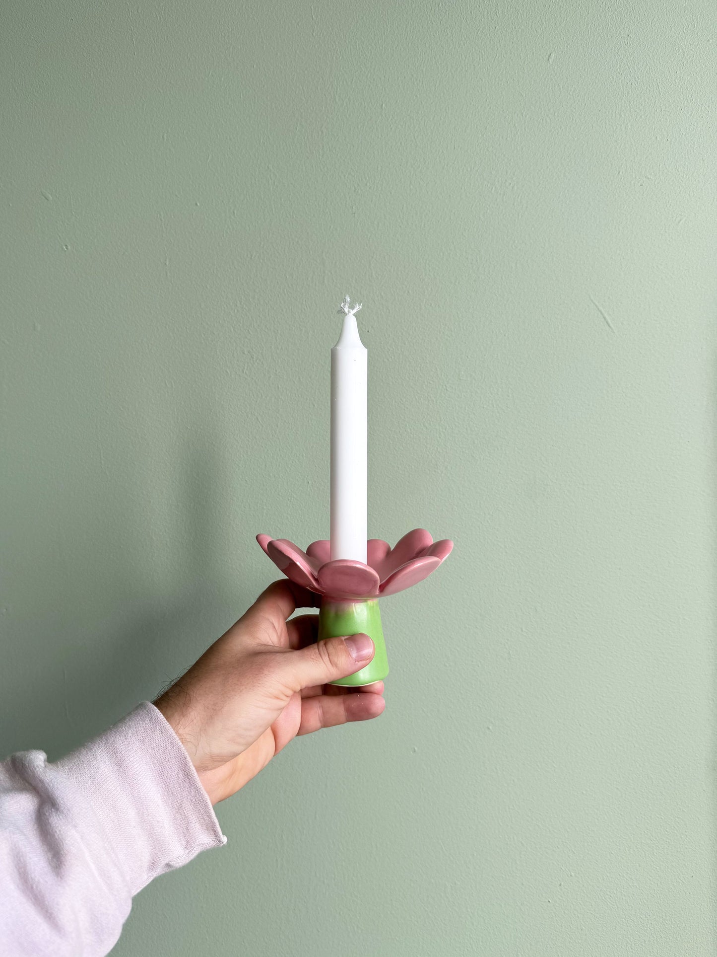 Blossom Candle Holder - Soft Pink