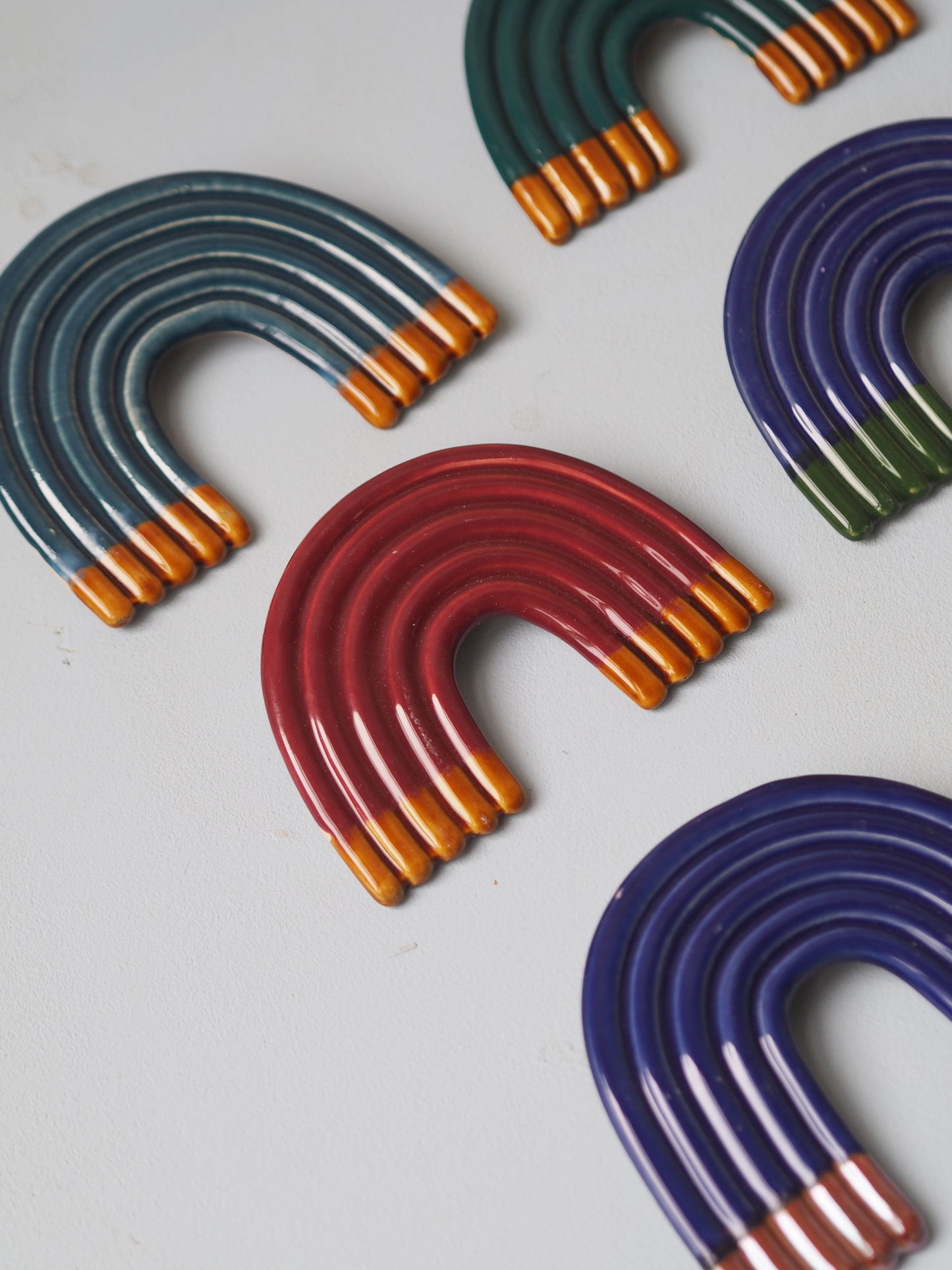 Rainbow Wall Sculpture - Cobalt Platinium Dip