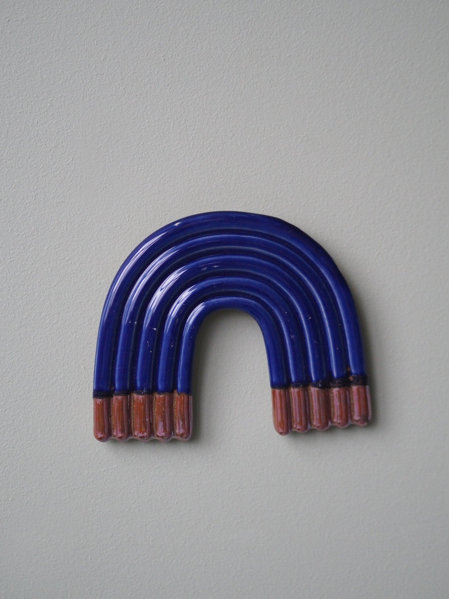 Rainbow Wall Sculpture - Cobalt Platinium Dip