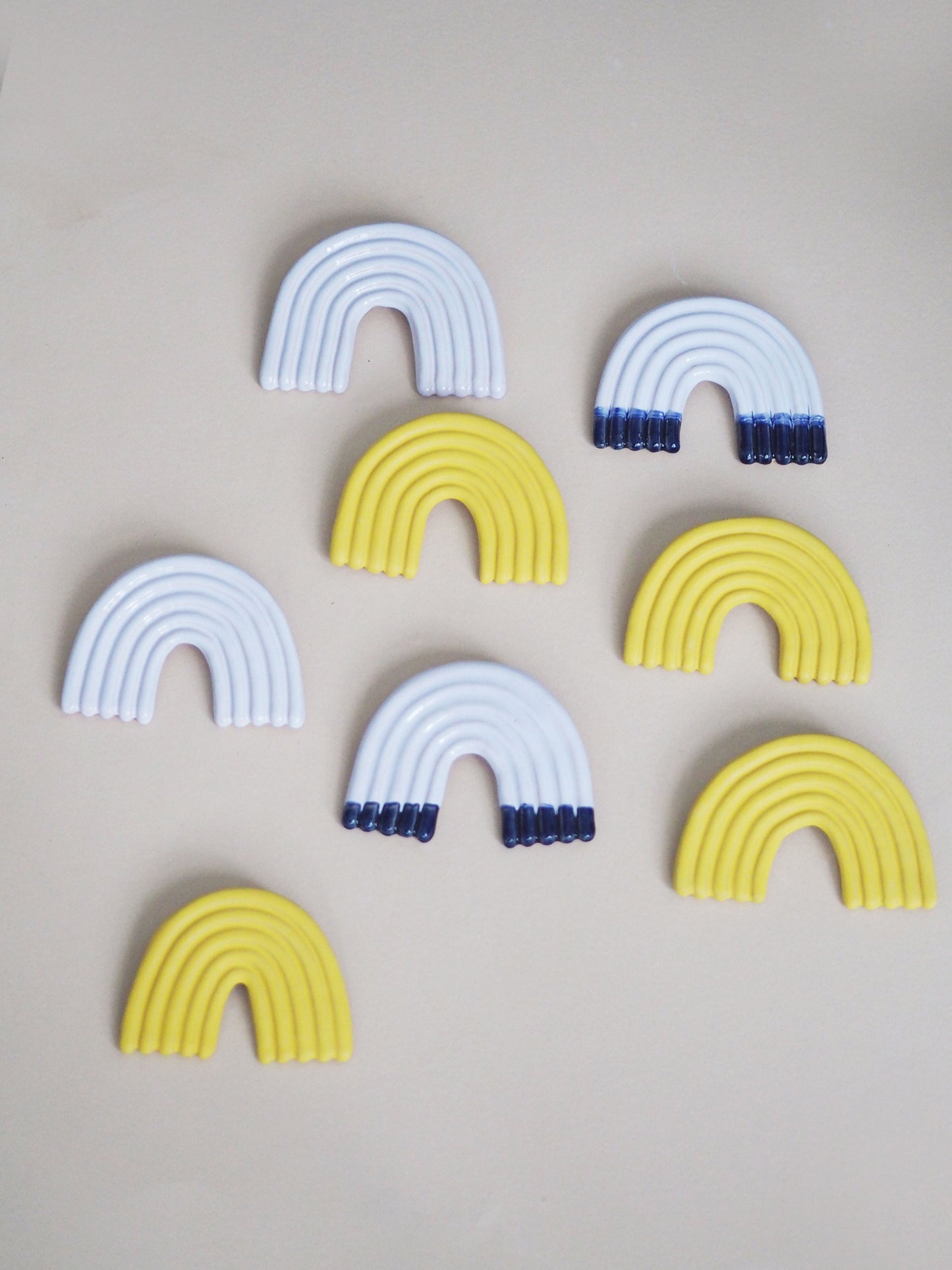 Rainbow Wall Sculpture Matte Yellow 1.4.