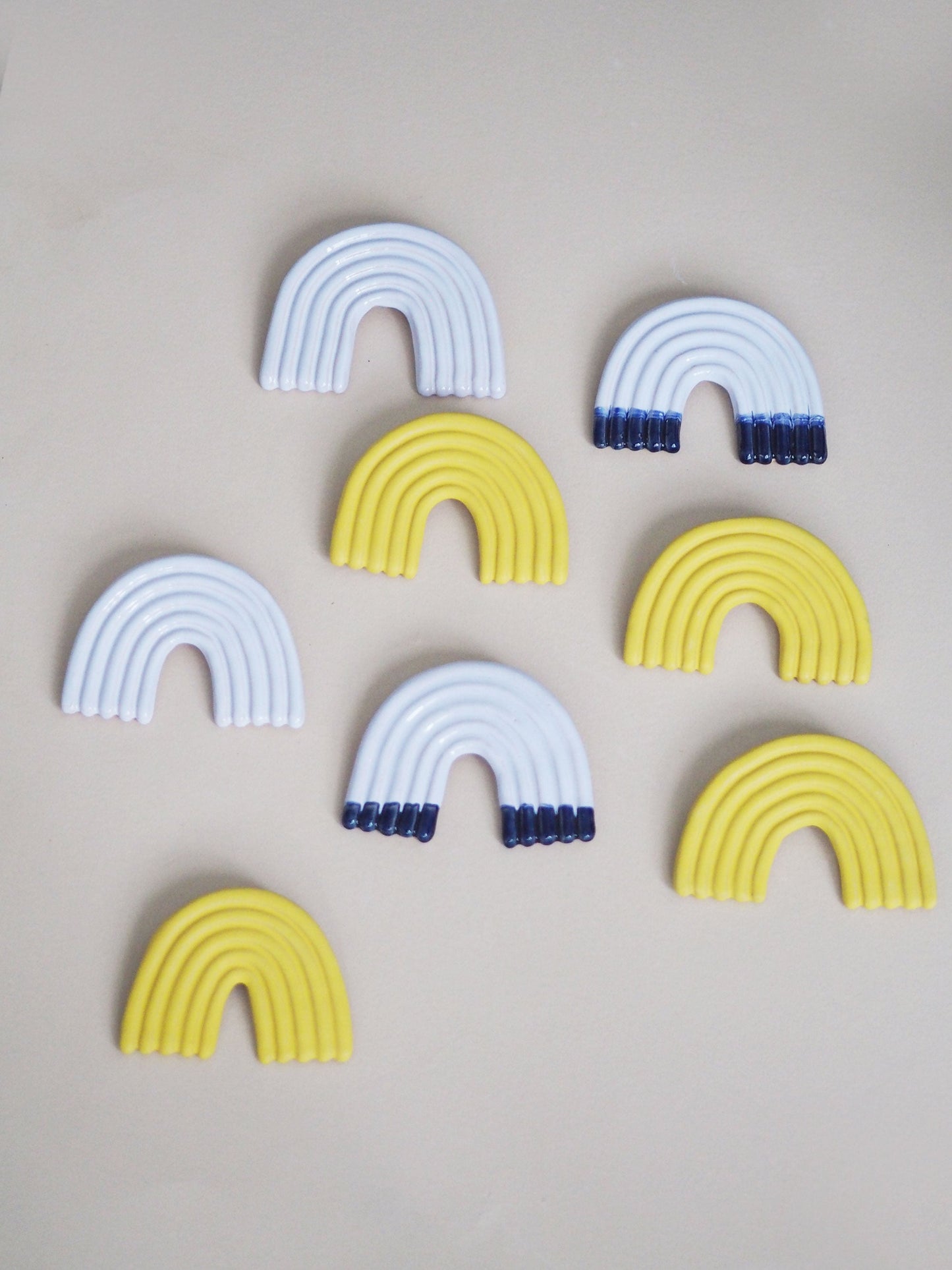 Rainbow Wall Sculpture Matte Yellow 1.1.