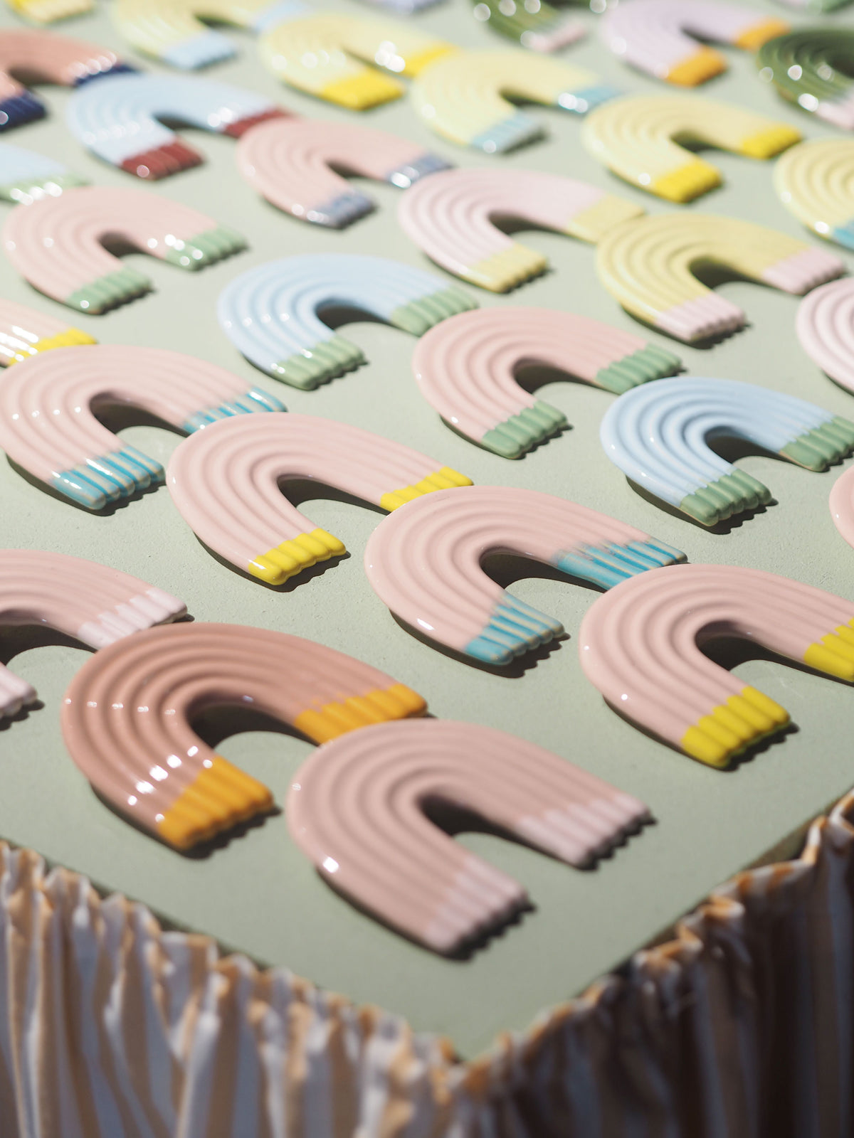 Rainbow Wall Sculpture - Lilac Jaffa Dip
