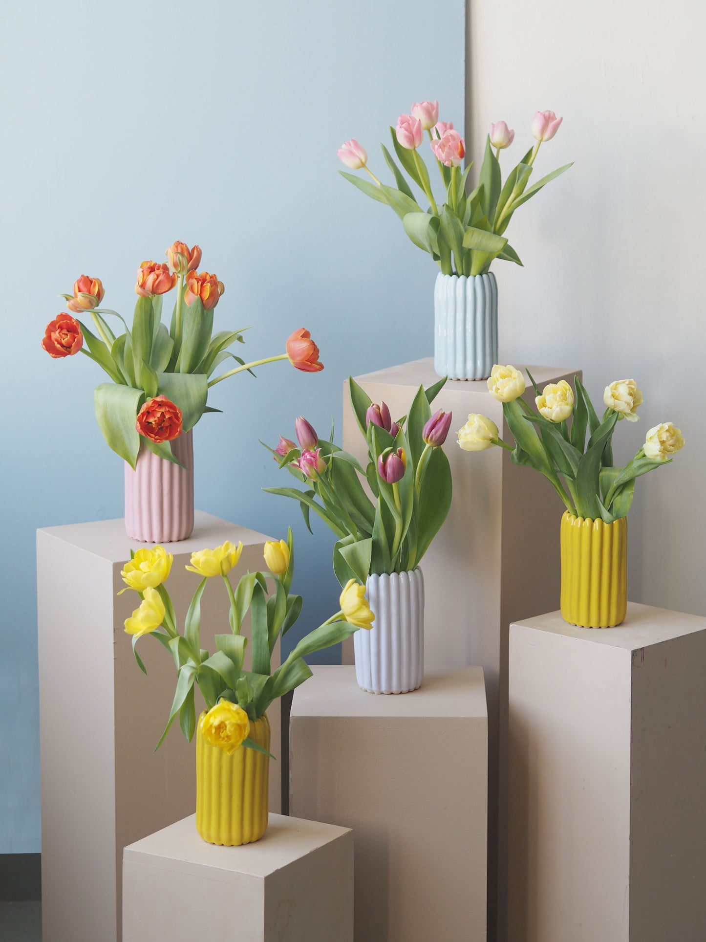 Flavor vase Baby Blue