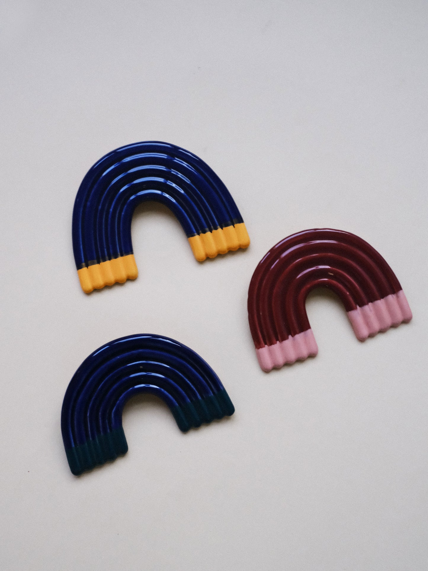 Rainbow Wall Sculpture - Cherry Lipstick no 2
