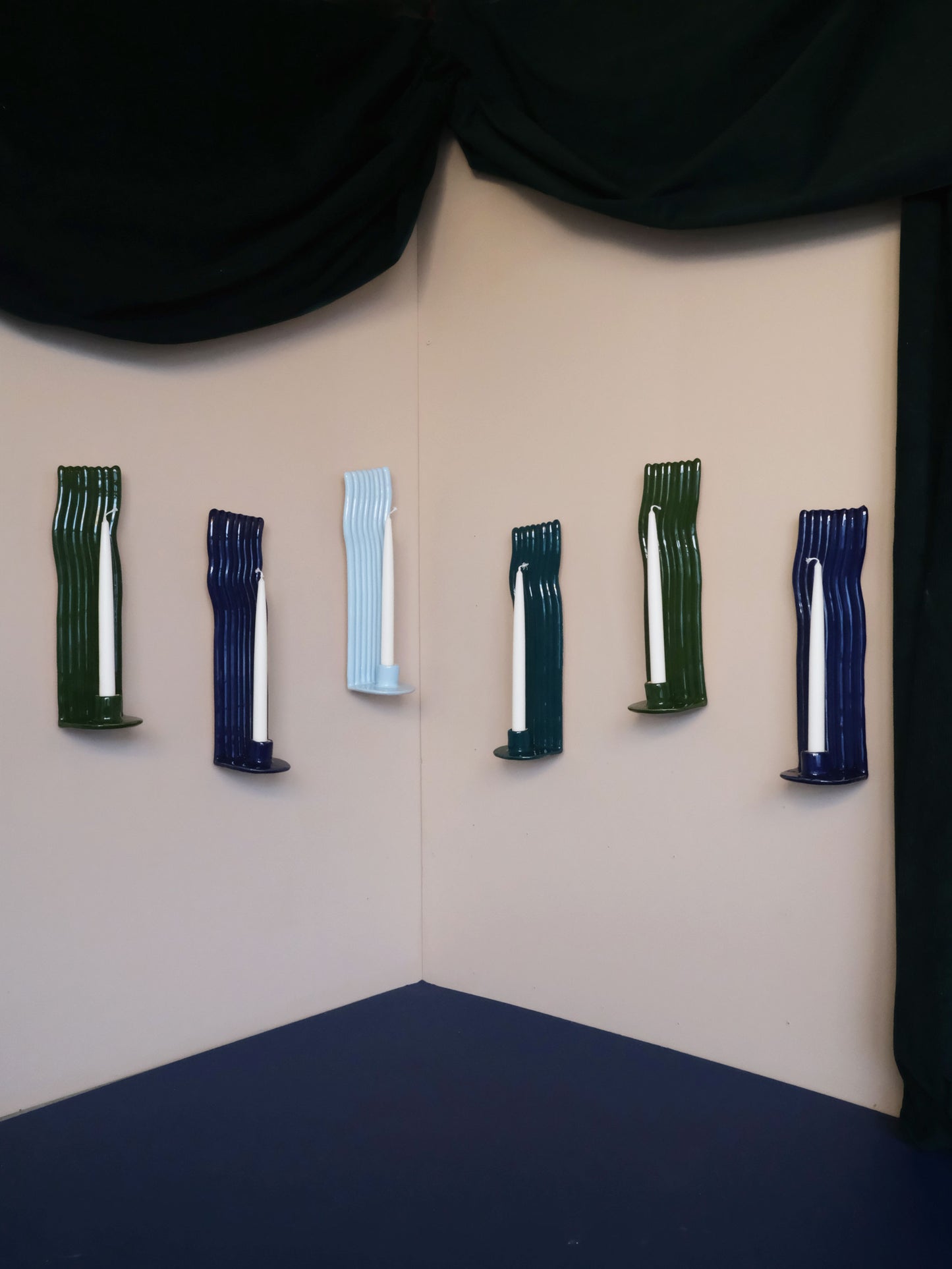 Wavy Candle Holder Atlantic, model no, 3