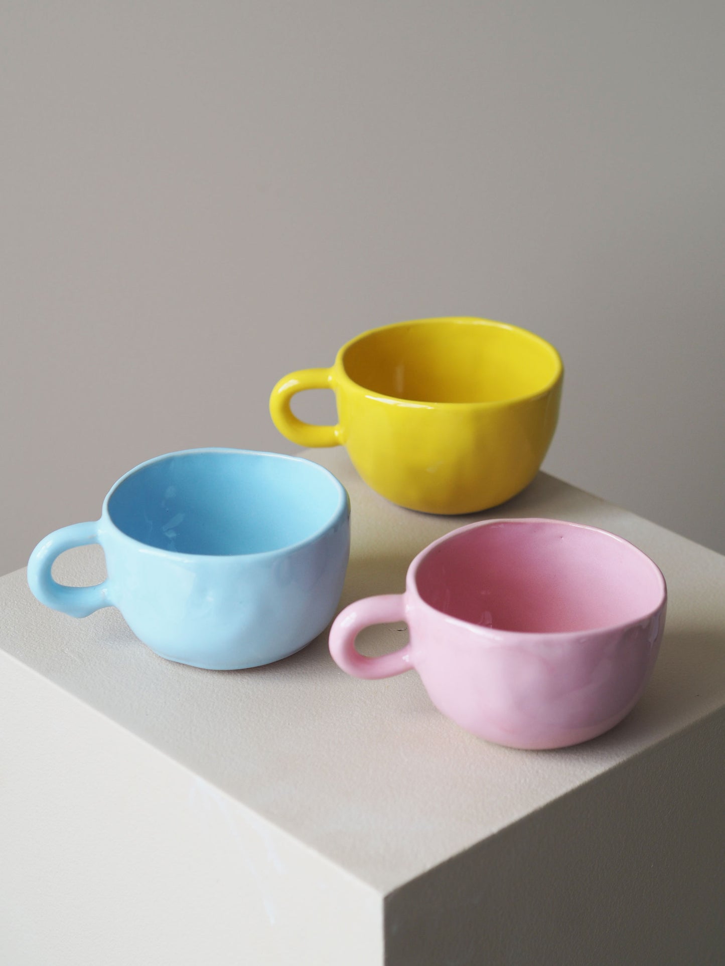 Wonky cups - Lemon Yellow