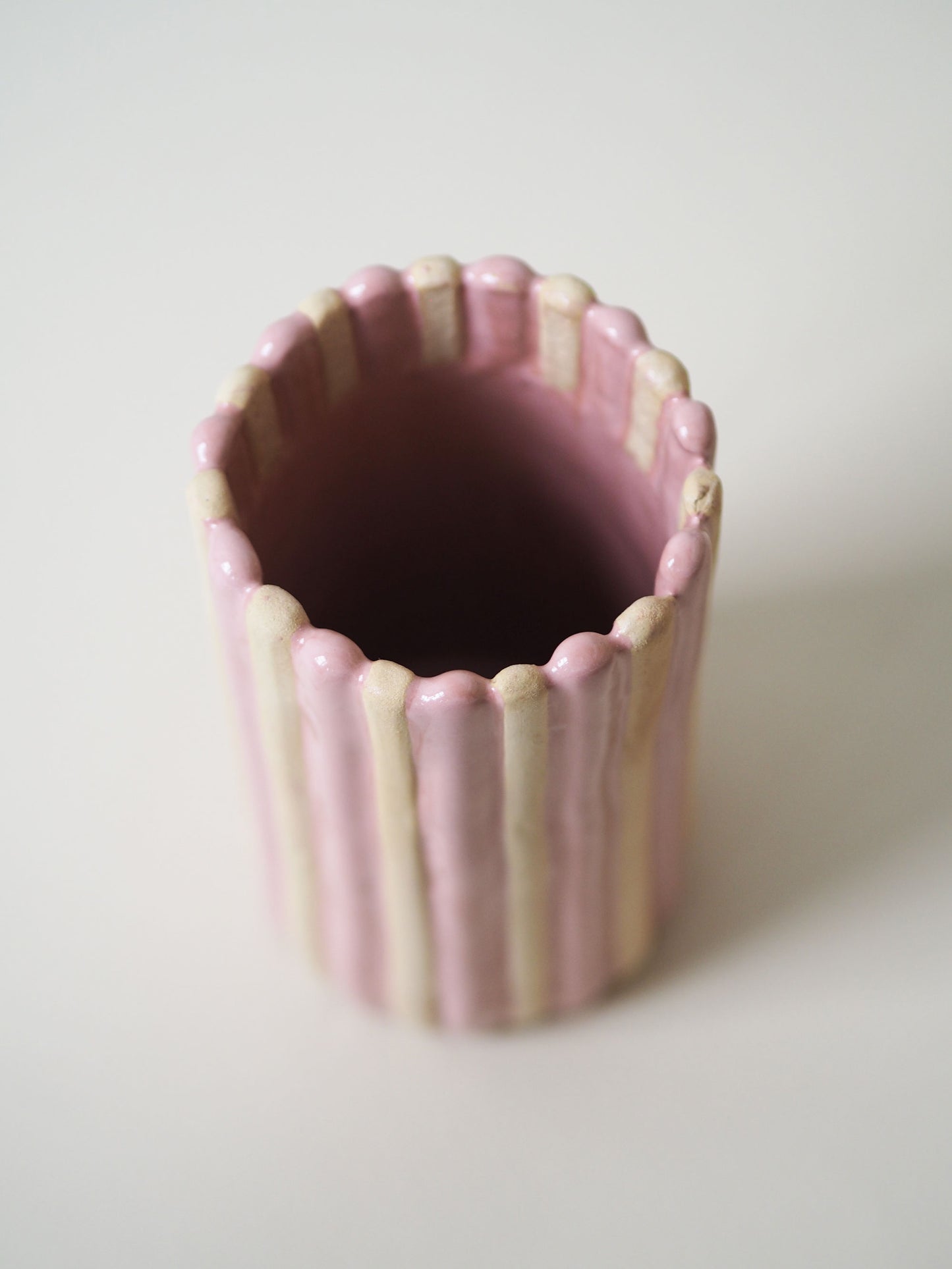 Flavor vase Pink Stripe no. 1.2