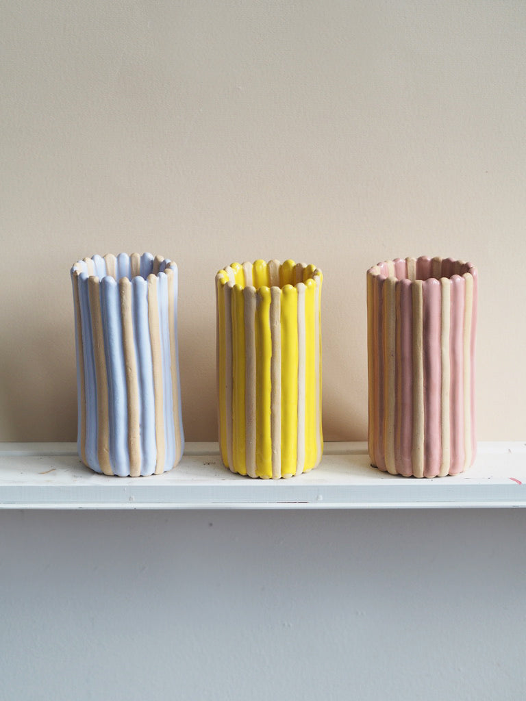 Flavor vase Yellow Stripe no. 1.1