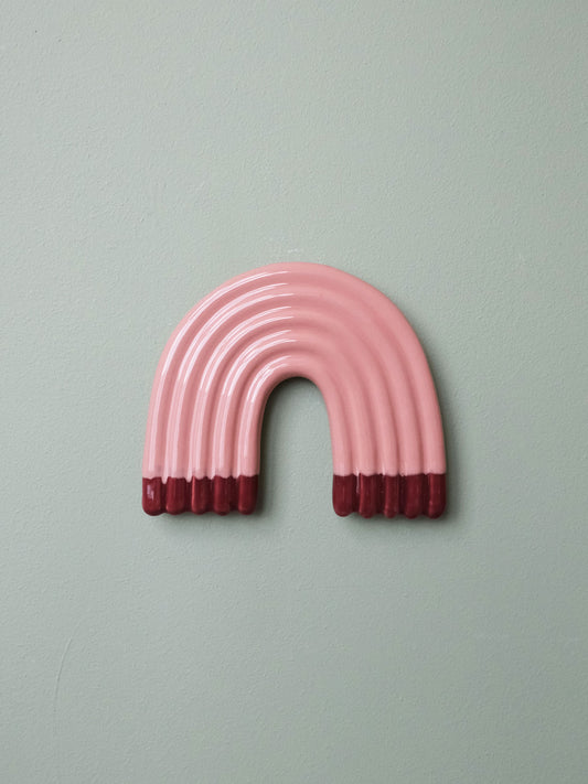 Rainbow Wall Sculpture - Rose & Cherry Dip no 2