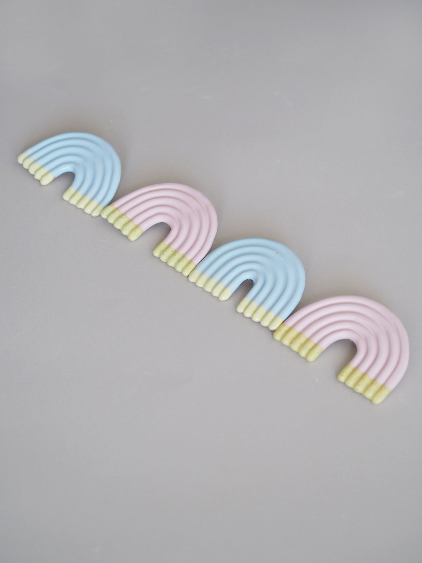 Rainbow Wall Sculpture - Pastel Pink Kiwi Dip 1.1.