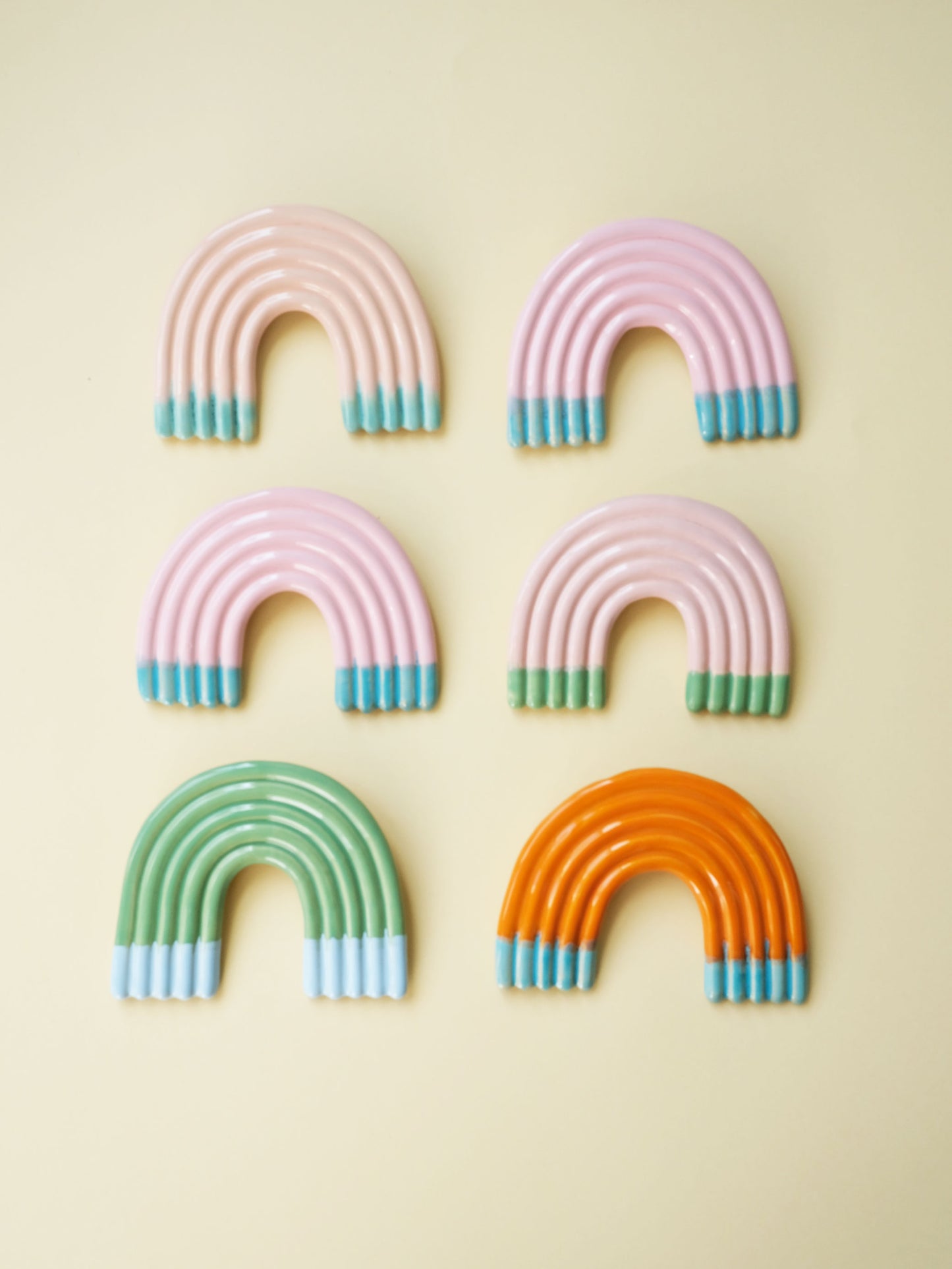 Rainbow Wall Sculpture - Satsuma Aqua Dip