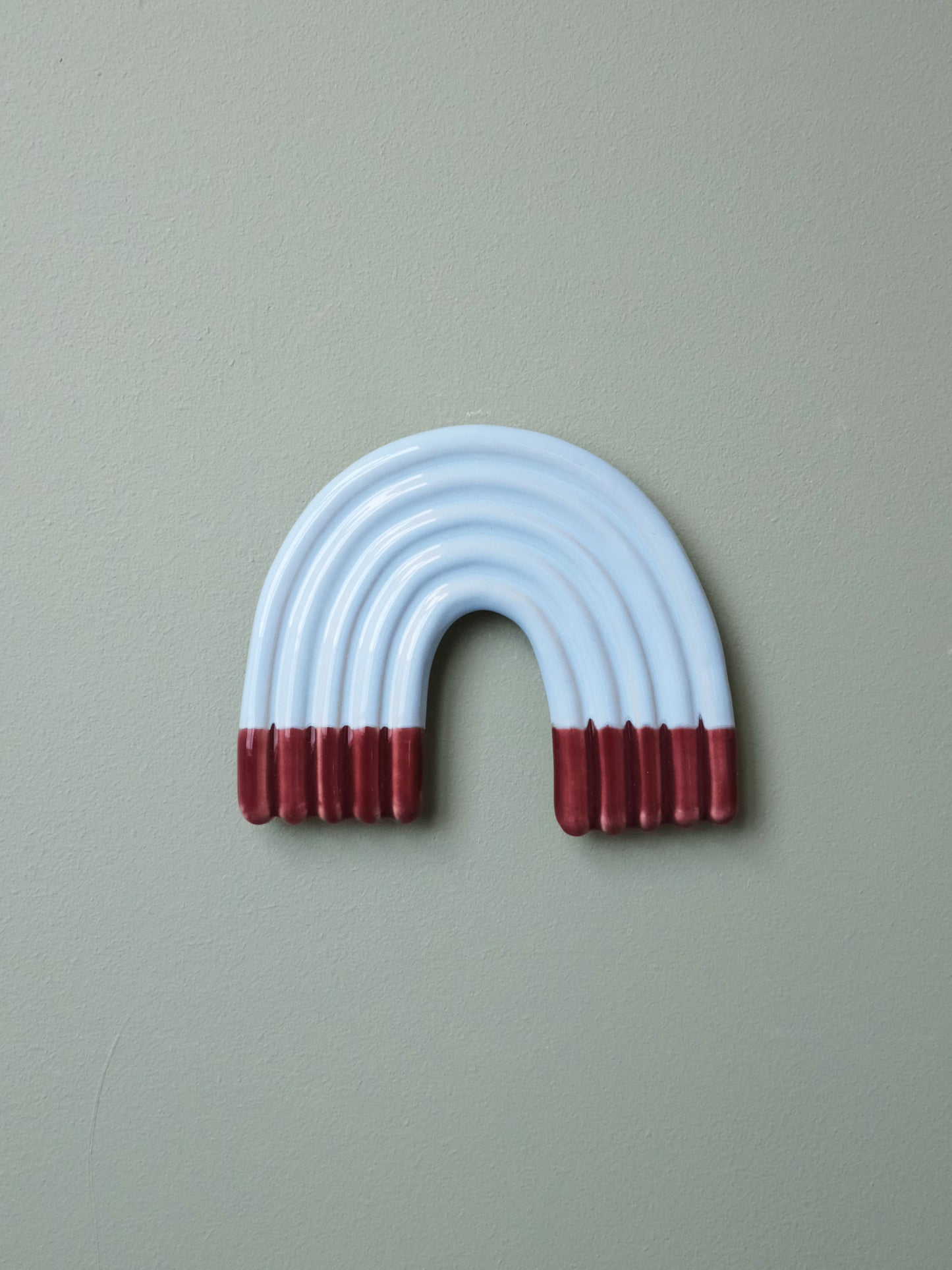 Rainbow Wall Sculpture - Burgundy Sky