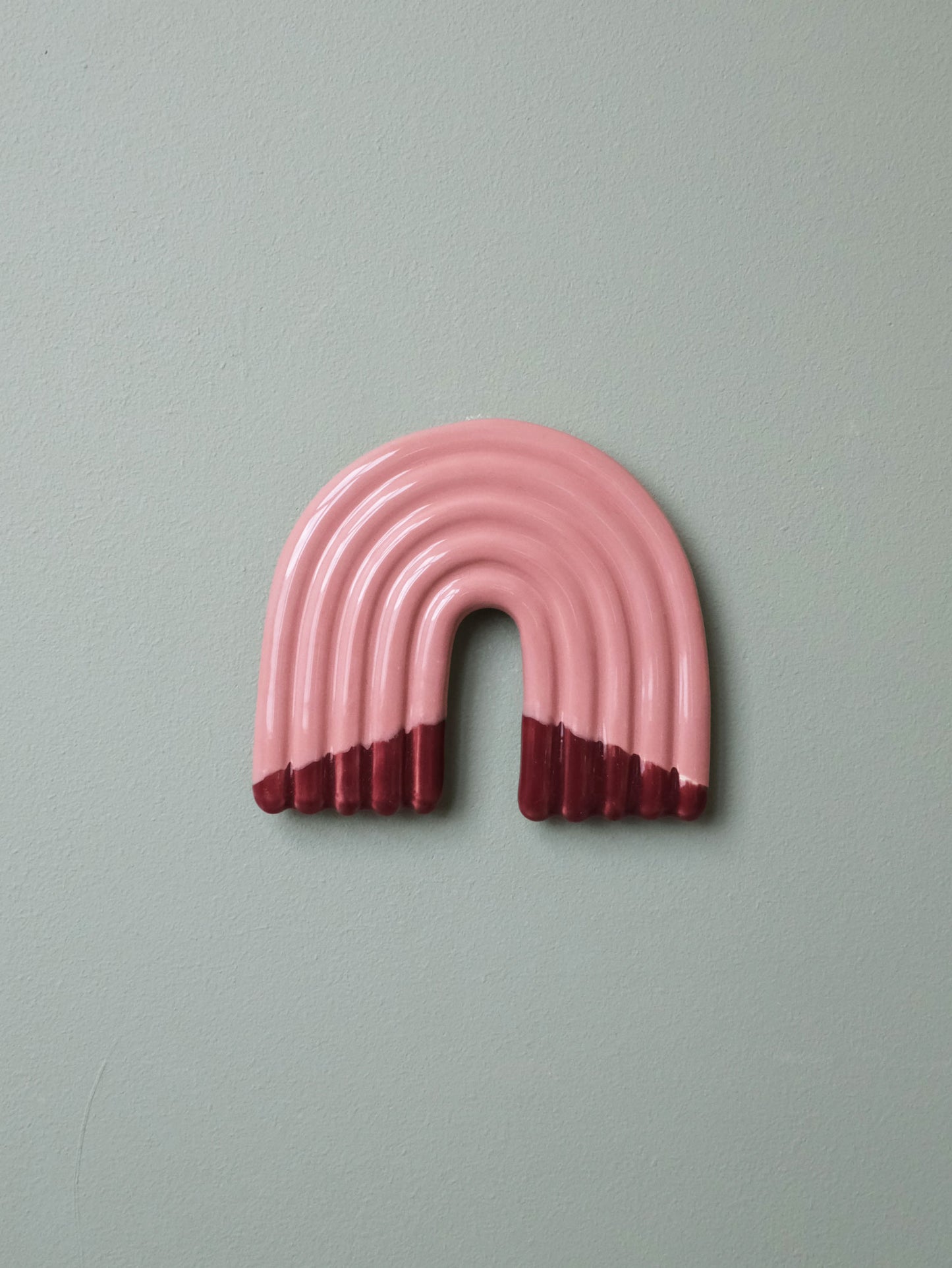 Rainbow Wall Sculpture - Rose & Cherry Dip no 1