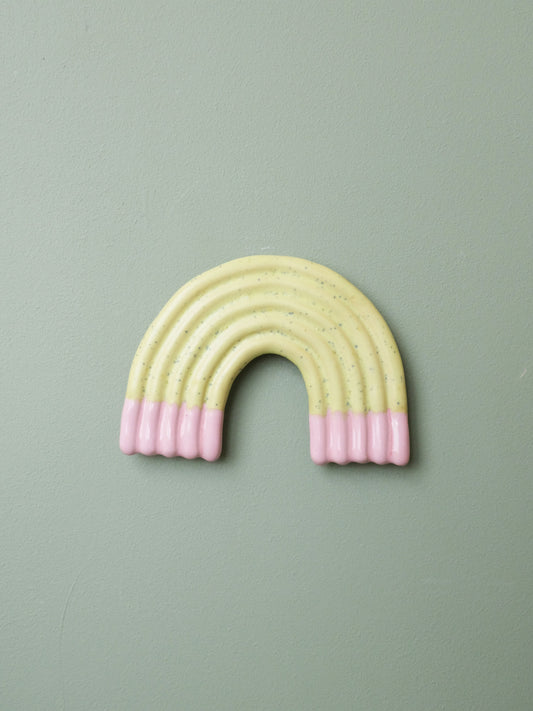 Rainbow Wall Sculpture - Kiwi & Bubblegum Pink