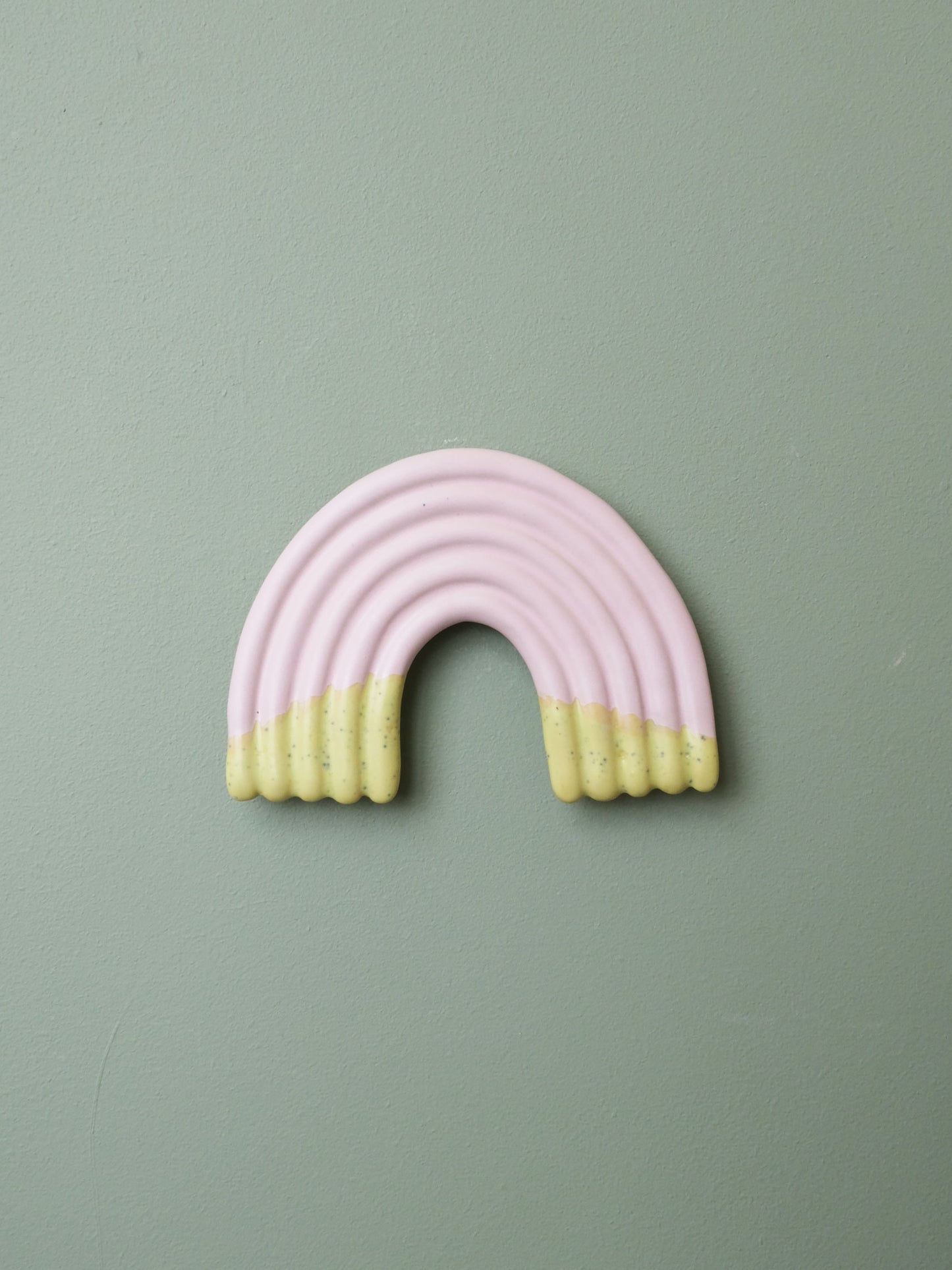 Rainbow Wall Sculpture - Mat Pink Kiwi Dip no 2