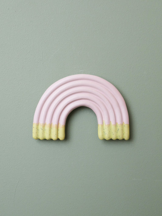 Rainbow Wall Sculpture - Mat Pink Kiwi Dip no 3