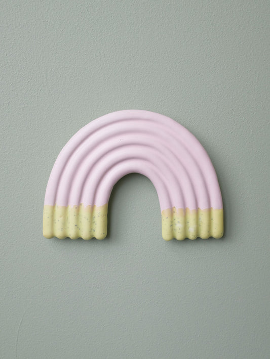 Rainbow Wall Sculpture -  Mat Pink Kiwi Dip no 1
