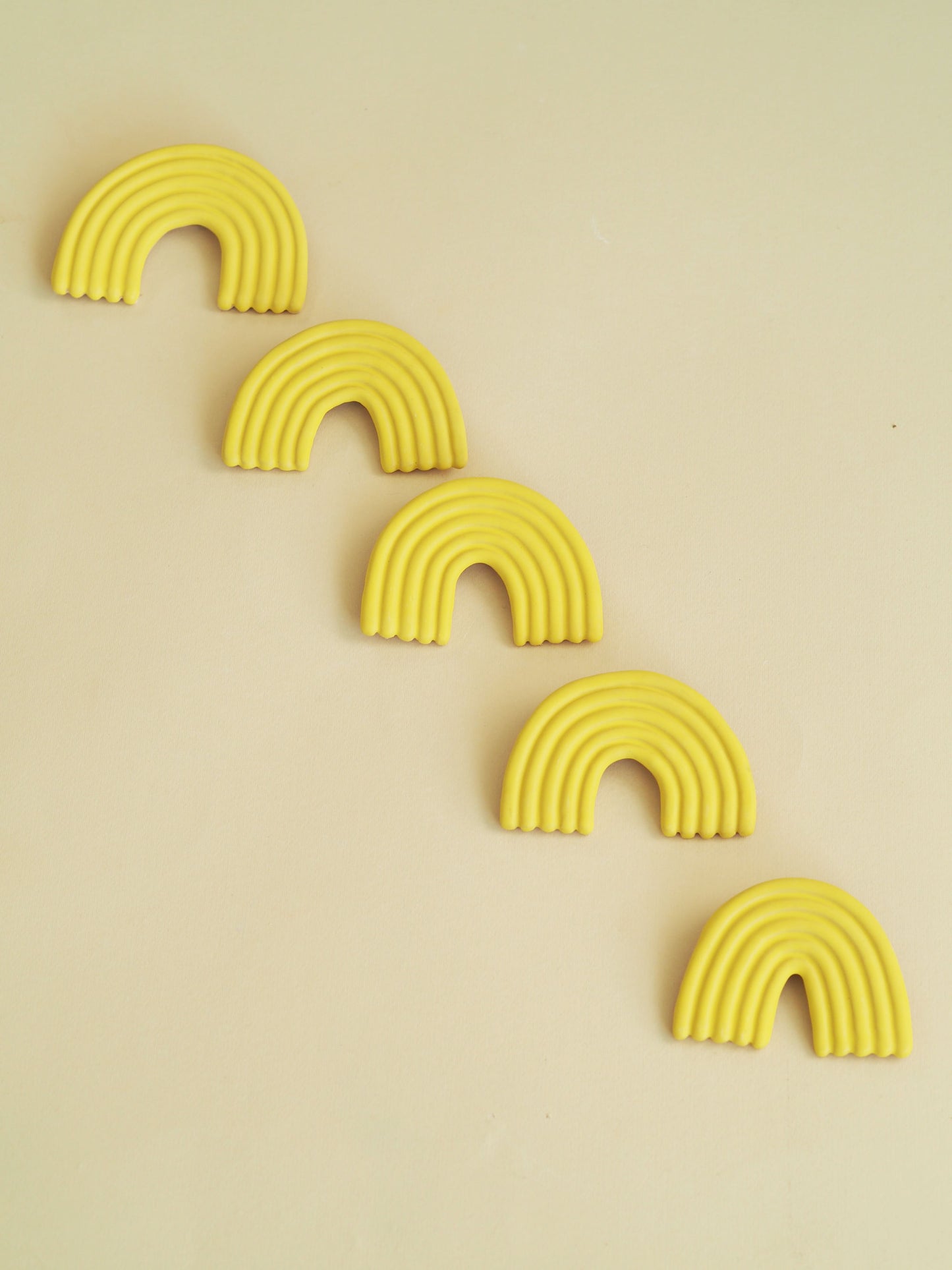 Rainbow Wall Sculpture Matte Yellow 1.5.