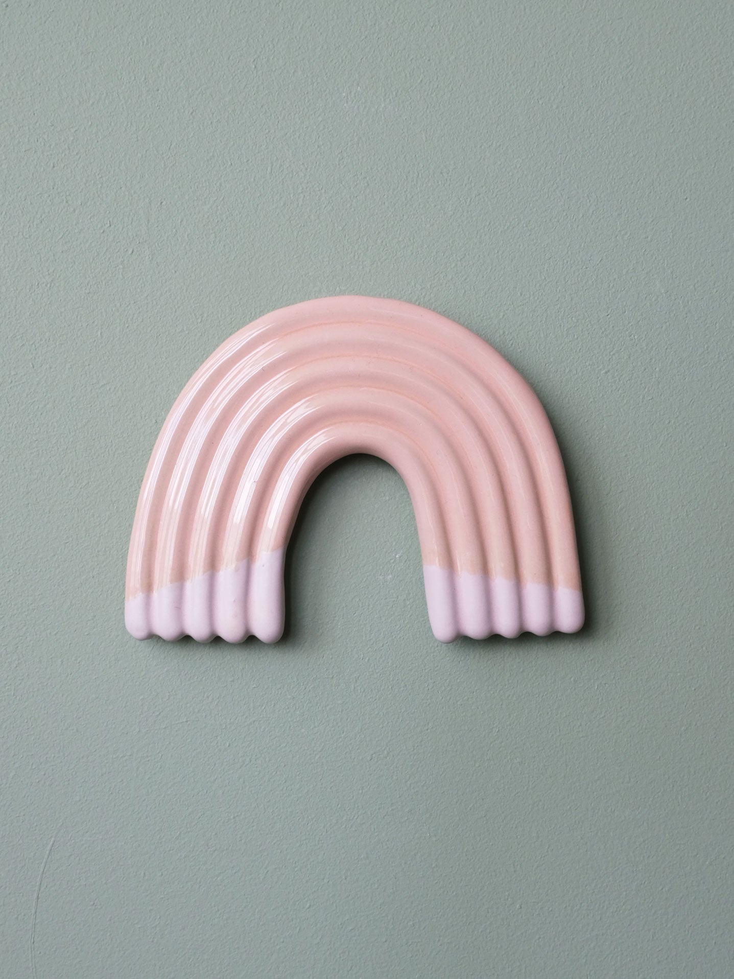 Rainbow Wall Sculpture - Nude Mat Pink Dip