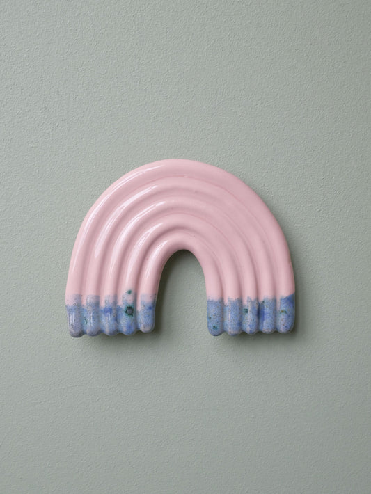 Rainbow Wall Sculpture -  Light Pink & Blueberry Dip