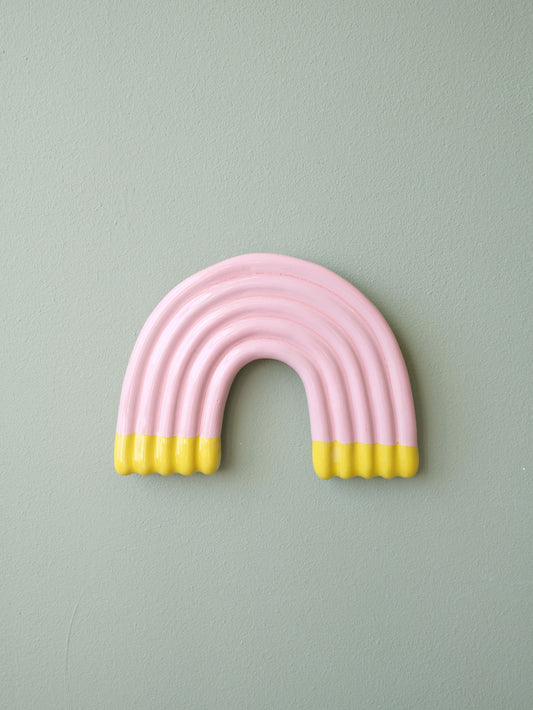 Rainbow Wall Sculpture - Pink Citrus