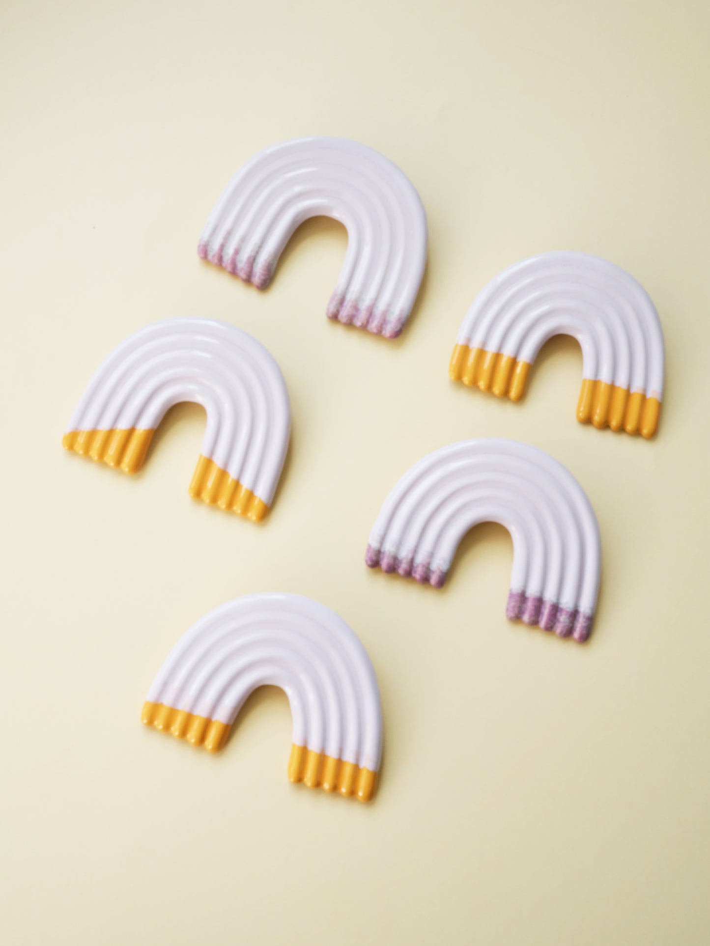 Rainbow Wall Sculpture - Lilac Purple Dip no 2