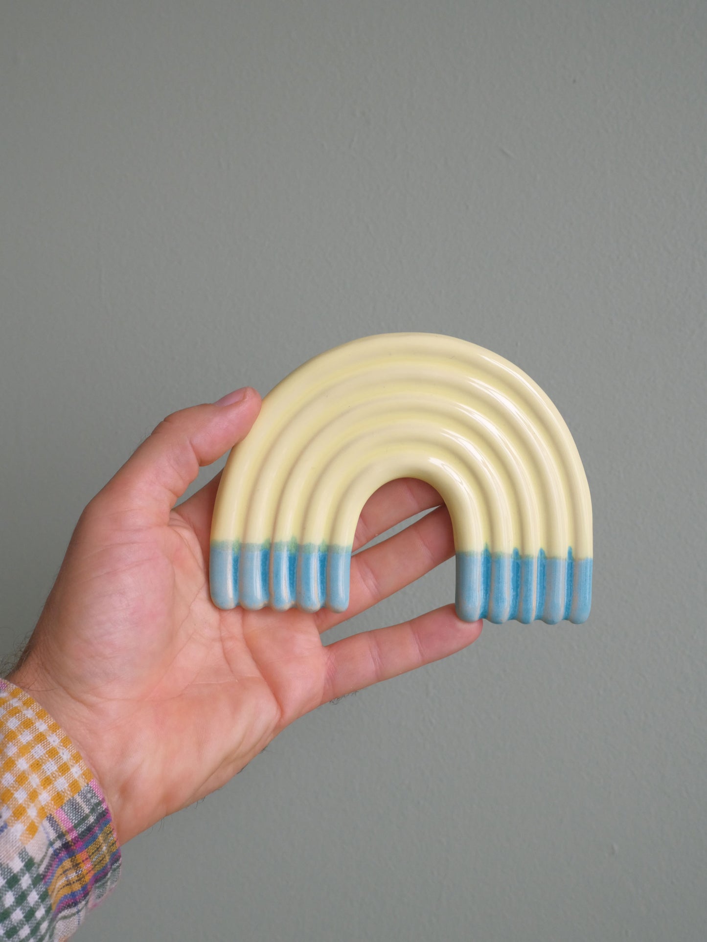 Rainbow Wall Sculpture - Vanilla & Mediterran no 1